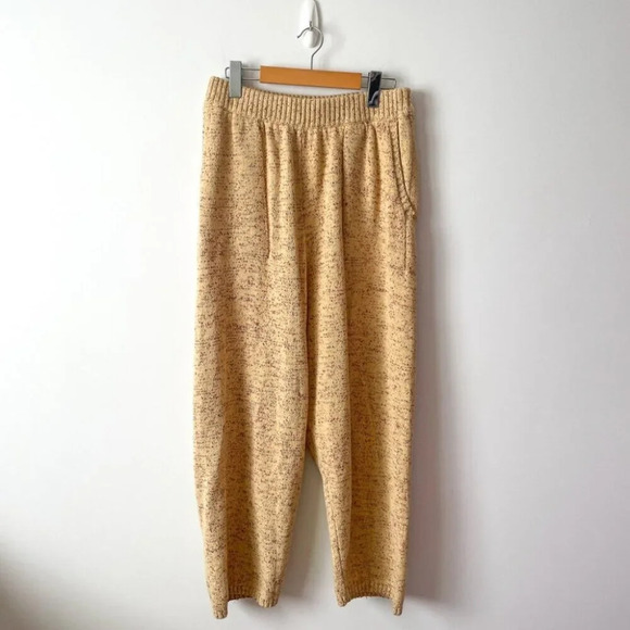 Free People Gio Knit Lounge Sweater Set Heather Yellow Size Medium - Picture 8 of 11